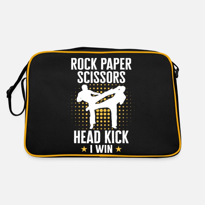 Karate Karatekämpfer Kampfkunst Retro Tasche