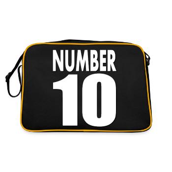 Numéro 10 Numéro 10 J’ai 10 ans cadeau - Sac Retro - noir/or - Dos
