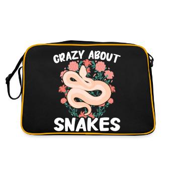 Serpent, Serpent, Animal - Sac Retro - noir/or - Dos