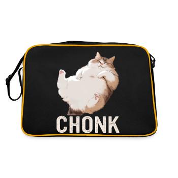 Chat, Amoureux Des Chats, Propriétaire De Chat, Chaton - Sac Retro - noir/or - Dos