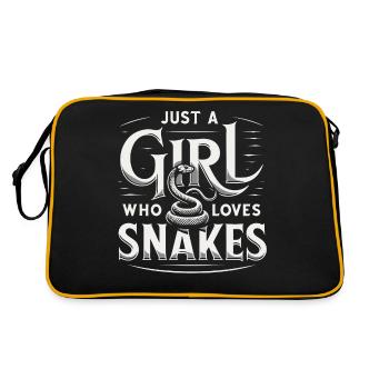 Serpent, Serpent, Animal - Sac Retro - noir/or - Dos