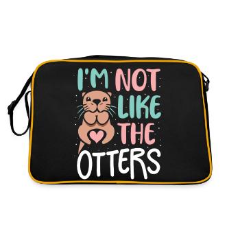 Loutre Loutre Loutre de mer - Sac Retro - noir/or - Dos