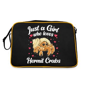 Crab Hermit Crab Crab - Retro Bag - black/gold - Back