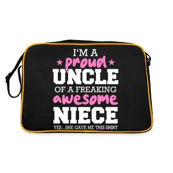 Uncle Fmilie Great-Uncle Uncle - Retro Bag - black/gold - Back