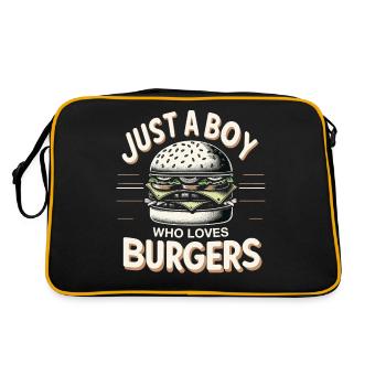Burger Restauration rapide Hamburger Cheesburger Burgers - Sac Retro - noir/or - Dos