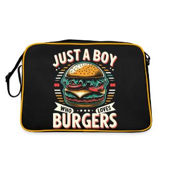 Burger Restauration rapide Hamburger Cheesburger Burgers - Sac Retro - noir/or - Dos
