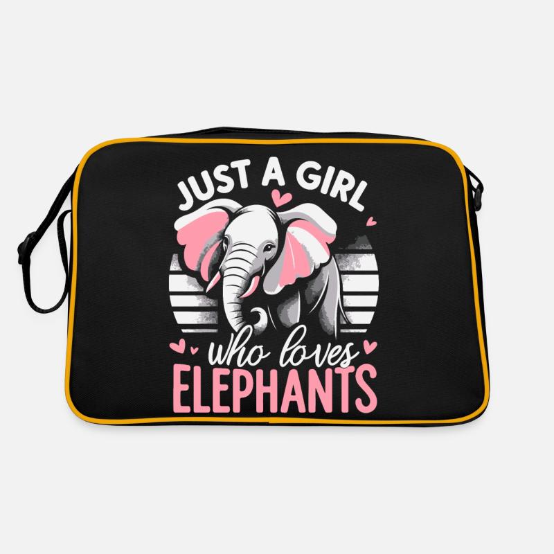 Éléphant Animal Éléphant Zoo Sac Retro