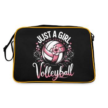 Joueur de volley-ball Volley-ball de plage Joueur de volley-ball S - Sac Retro - noir/or - Dos