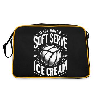 Joueur de volley-ball Volley-ball de plage Joueur de volley-ball S - Sac Retro - noir/or - Dos