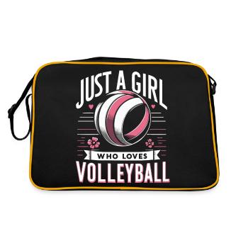 Joueur de volley-ball Volley-ball de plage Joueur de volley-ball S - Sac Retro - noir/or - Dos