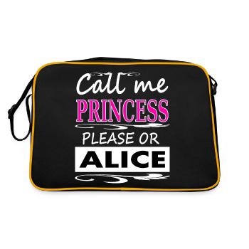 Je m’appelle Alice, je m’appelle Alice, princesse Gift - Sac Retro - noir/or - Dos