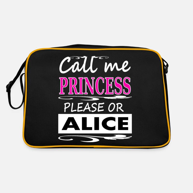 I'm Alice, my name is Alice, Princess Gift Retro Bag