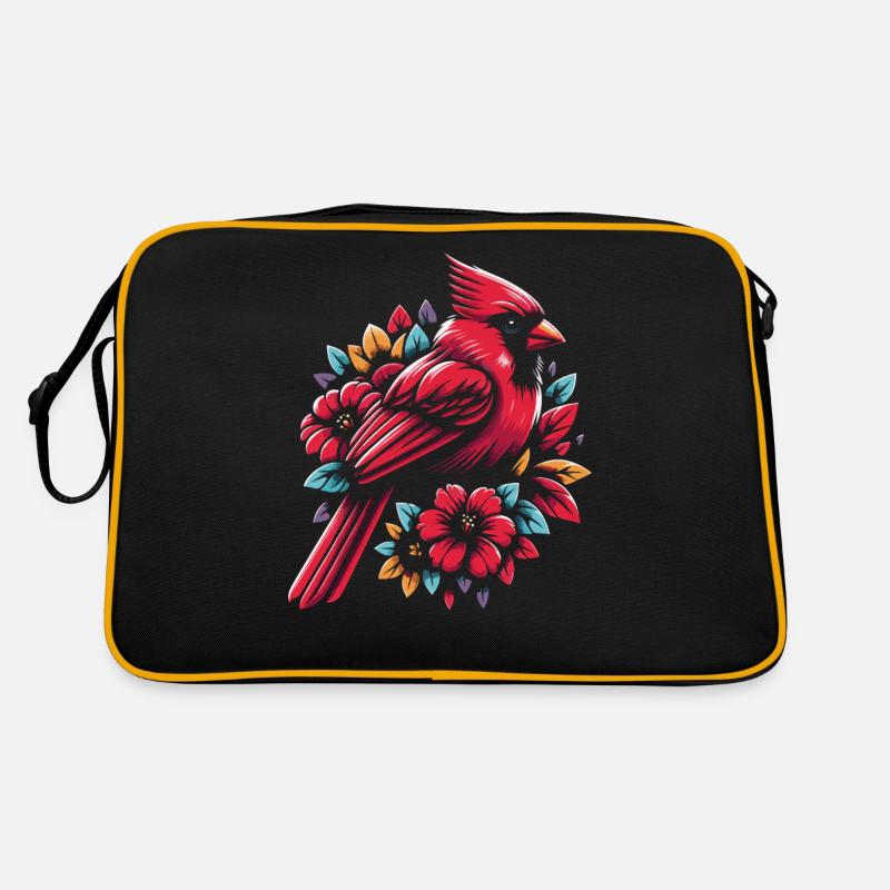 Kardinal Rotkardinal Vogel Roter Kardinal Retro Tasche