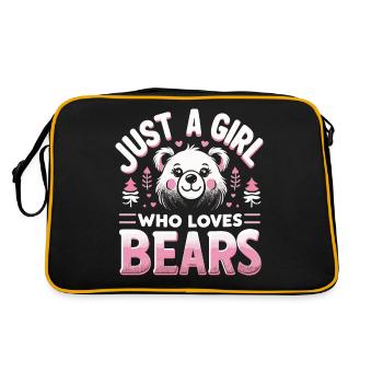 Ours, Grizzly, Ours brun, Ours - Sac Retro - noir/or - Dos