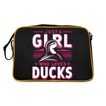 Canard, Canard, Oiseau, Animal, Charlatan - Sac Retro - noir/or - Dos