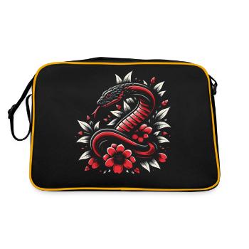 Serpent, Serpent, Animal - Sac Retro - noir/or - Dos