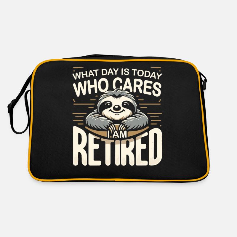 Rentner Ruhestand Rente Pensionierung Retro Tasche