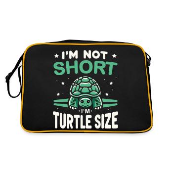 Turtle Sea Turtle Turtle Animal - Retro Bag - black/gold - Back