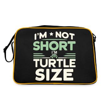 Turtle Sea Turtle Turtle Animal - Retro Bag - black/gold - Back
