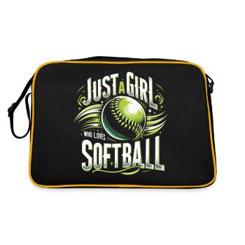 Softball Sports Joueurs de softball - Sac Retro - noir/or - Dos