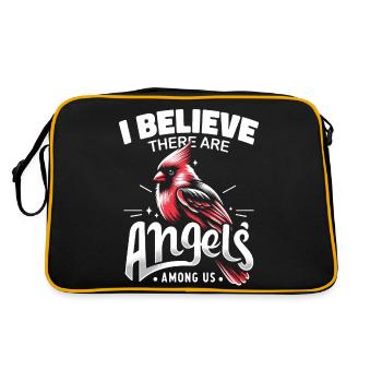 Cardinal Rouge Cardinal Oiseau Rouge Cardinal - Sac Retro - noir/or - Dos