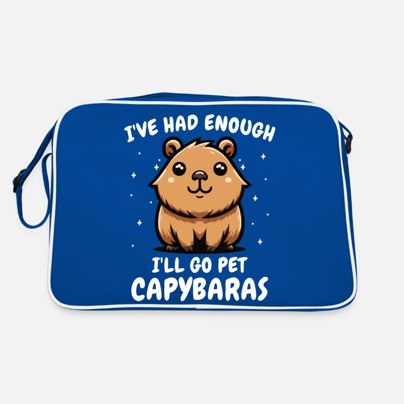 Capybara Wasserschwein Nagetier Tier Retro Tasche