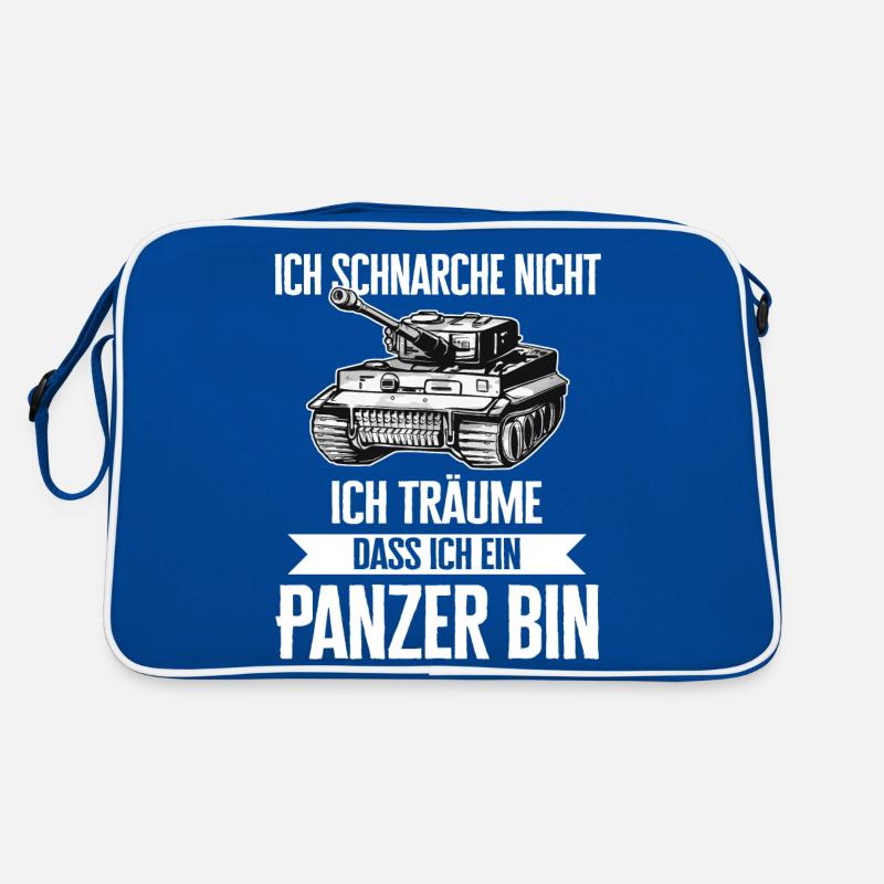 Panzer Kampfpanzer Panzerkampfwagen Panzerfahrer Retro Tasche