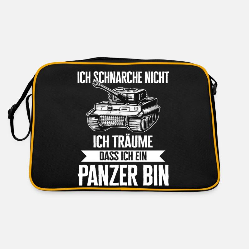 Panzer Kampfpanzer Panzerkampfwagen Panzerfahrer Retro Tasche