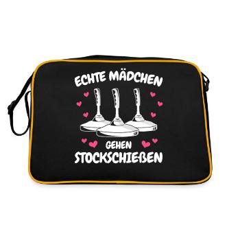Curling Curling Curling Curling - Retro Bag - black/gold - Back