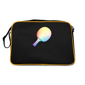 Table tennis Table tennis player - Retro Bag - black/gold - Back