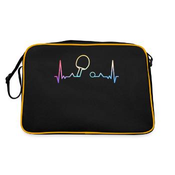 Table tennis Table tennis player - Retro Bag - black/gold - Back