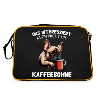 Bouledogue français Frenchie Dog - Sac Retro - noir/or - Dos