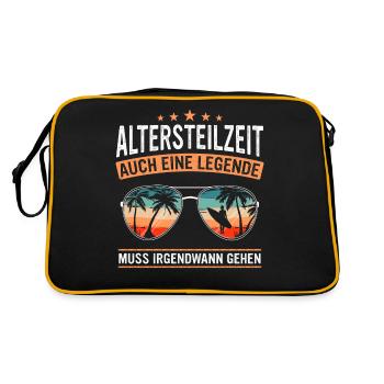Partial retirement ATZ - Retro Bag - black/gold - Back