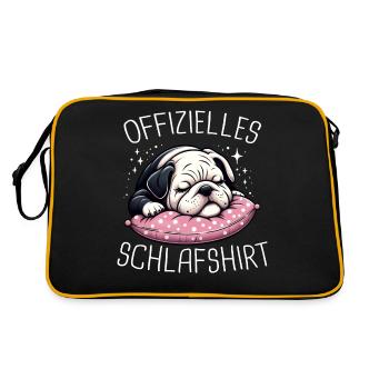 Bouledogue français Frenchie Dog - Sac Retro - noir/or - Dos