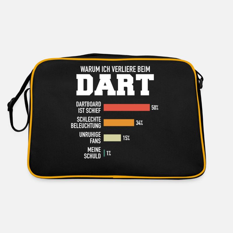 Fléchettes Fléchettes Joueur de fléchettes Fléchettes Sport Sac Retro