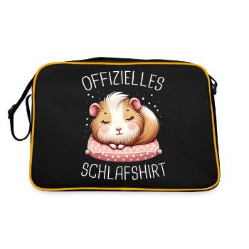 Guinea Pig Shorthair Longhair Crested Dogs - Retro Bag - black/gold - Back
