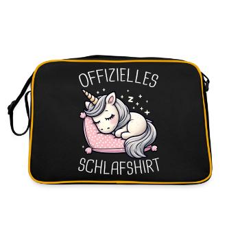 Licorne Licornes Créatures Mythiques Mystique - Sac Retro - noir/or - Dos