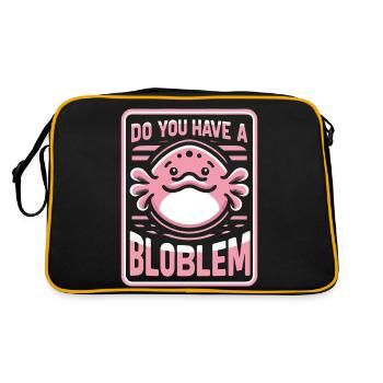 Blobfish Poisson Drôle Blob Blobby Blob Poisson - Sac Retro - noir/or - Dos