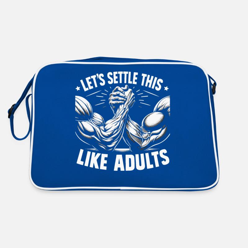 Bras de fer Bras de fer Muscles du lutteur Sac Retro