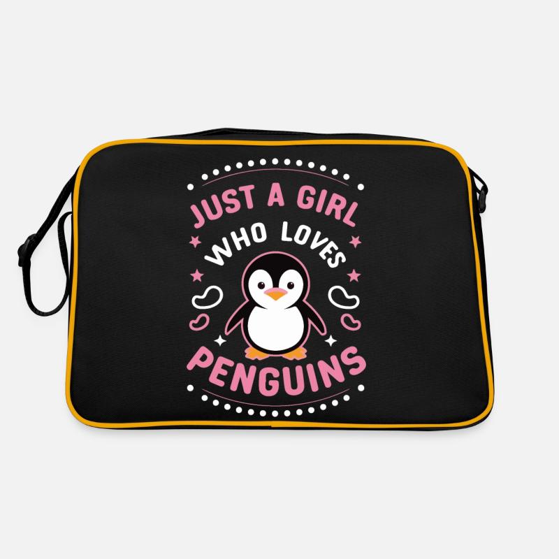Pinguin Pinguine Tier Retro Tasche