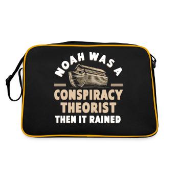 Théoricien du complot théorie du complot - Sac Retro - noir/or - Dos
