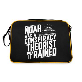 Théoricien du complot théorie du complot - Sac Retro - noir/or - Dos