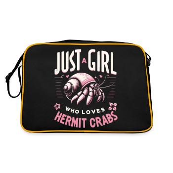Crab Hermit Crab Crab - Retro Bag - black/gold - Back