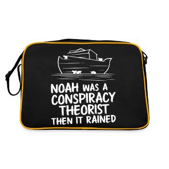 Théoricien du complot théorie du complot - Sac Retro - noir/or - Dos