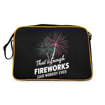 Pyrotechnician Fireworks Pyrotechnics - Retro Bag - black/gold - Back