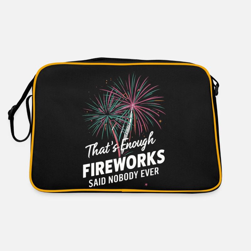 Pyrotechnician Fireworks Pyrotechnics - Retro Bag - black/gold