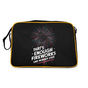 Pyrotechnician Fireworks Pyrotechnics - Retro Bag - black/gold - Back