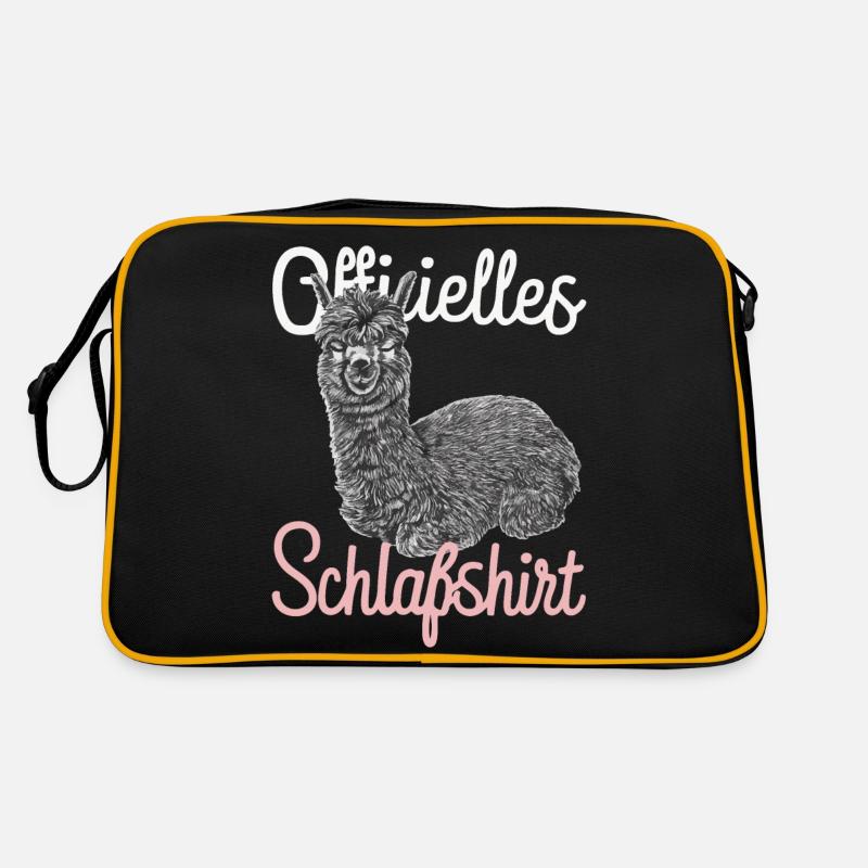 Alpaka Lama Alpakas Tier Retro Tasche