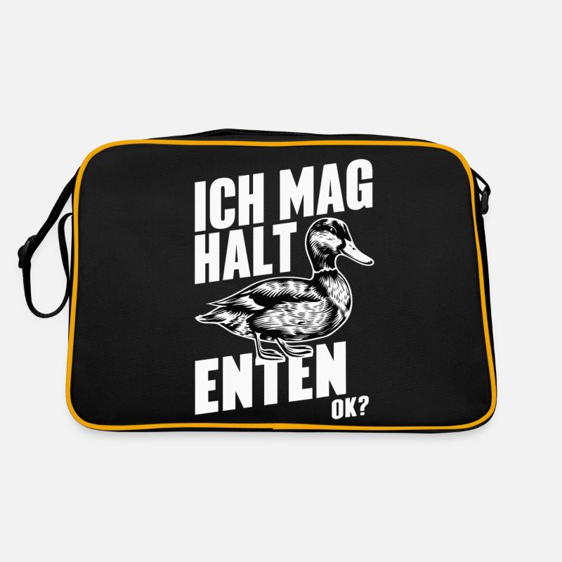 Mallard, Duck, Duck, Dark Duck, Bird Retro Bag