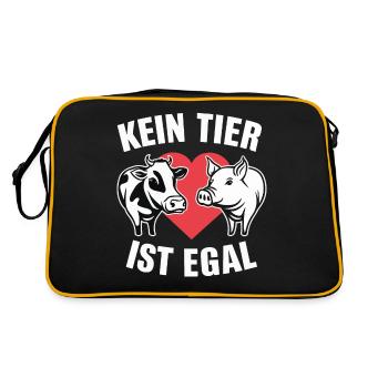 Végétarien Végétalien Bien-être animal Droits des animaux Veggie - Sac Retro - noir/or - Dos